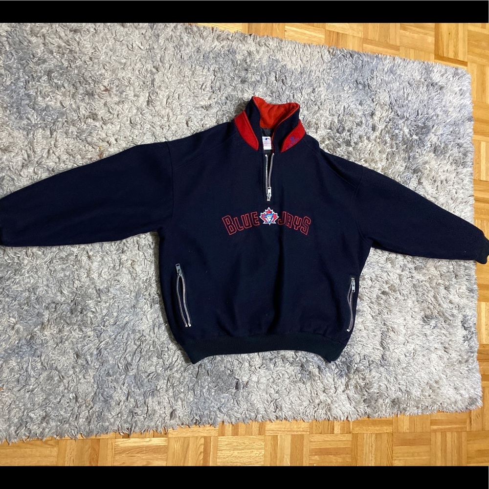 Vintage wool Toronto BlueJays bomber jacket.